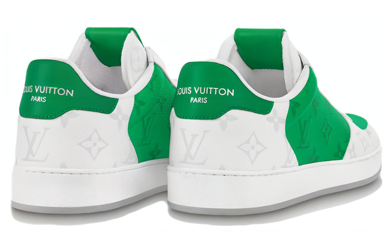 LOUIS VUITTON Rivoli Low-Top Skateboard Shoes Men's White Green
