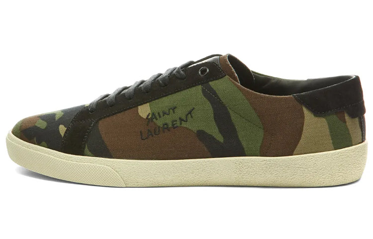 SAINT LAURENT Low Top Stylish Skateboarding Shoes Men's Green