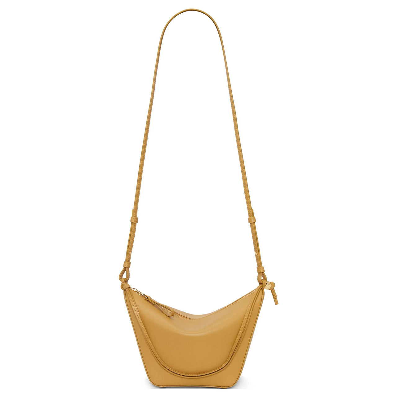 LOEWE Hammock Cow Leather Hobo Bag, Handbag, Shoulder Bag Mini Women's Desert Yellow