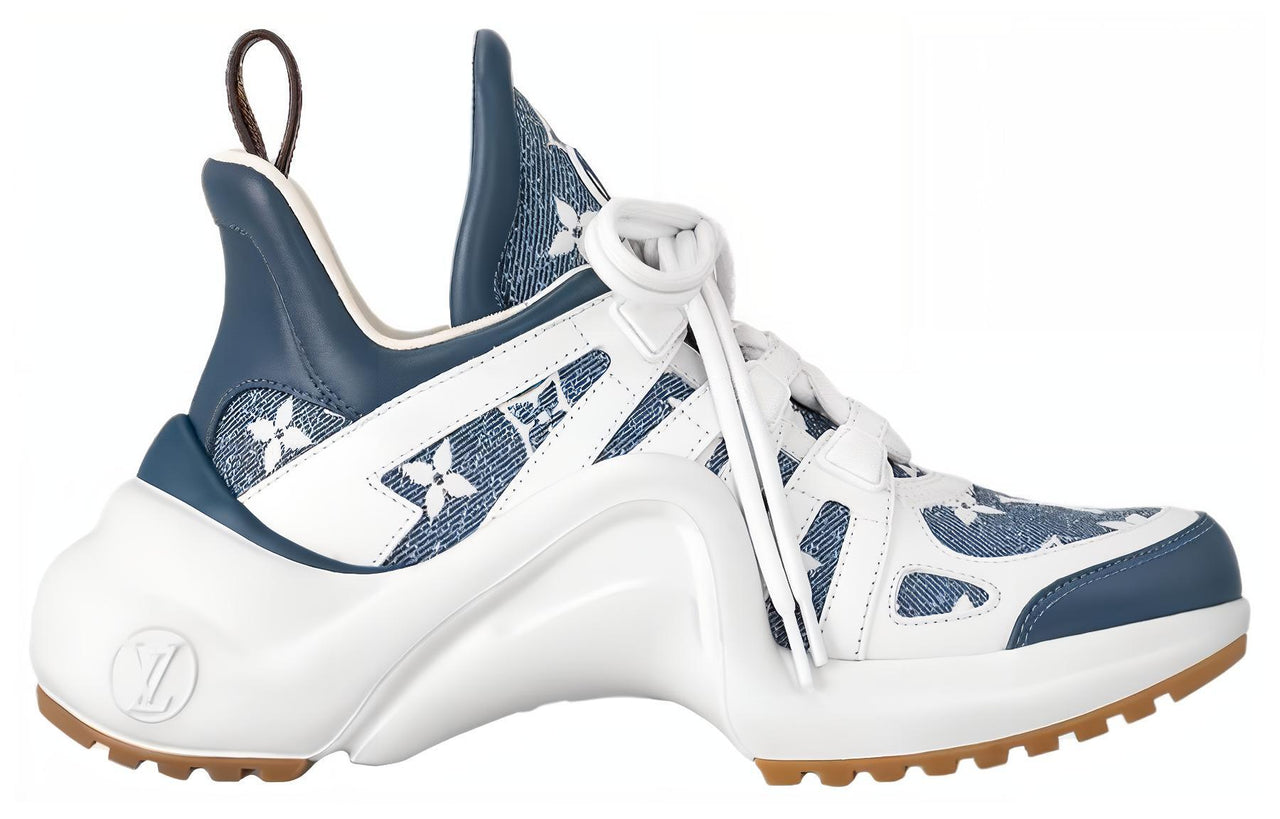 LOUIS VUITTON Archlight Low Top Casual Shoes Women's Blue White