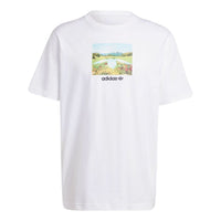 adidas Day Graphic T-shirt Asia Sizing 'White' JF2858