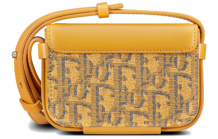 DIOR Lock Smooth Cow Leather Clutch, Shoulder Bag, Crossbody Bag Mini Men's Gold