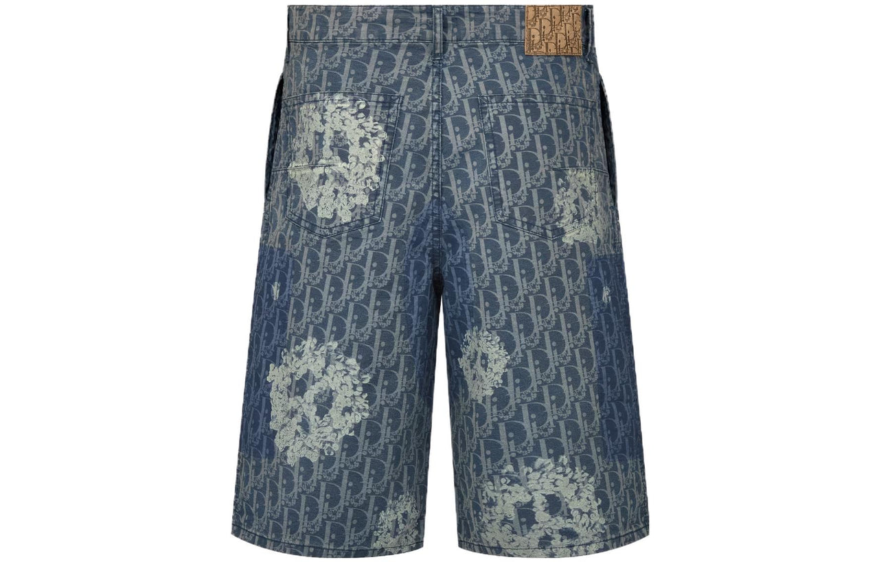 DIOR X Denim Tears Cotton Denim Bermuda Shorts