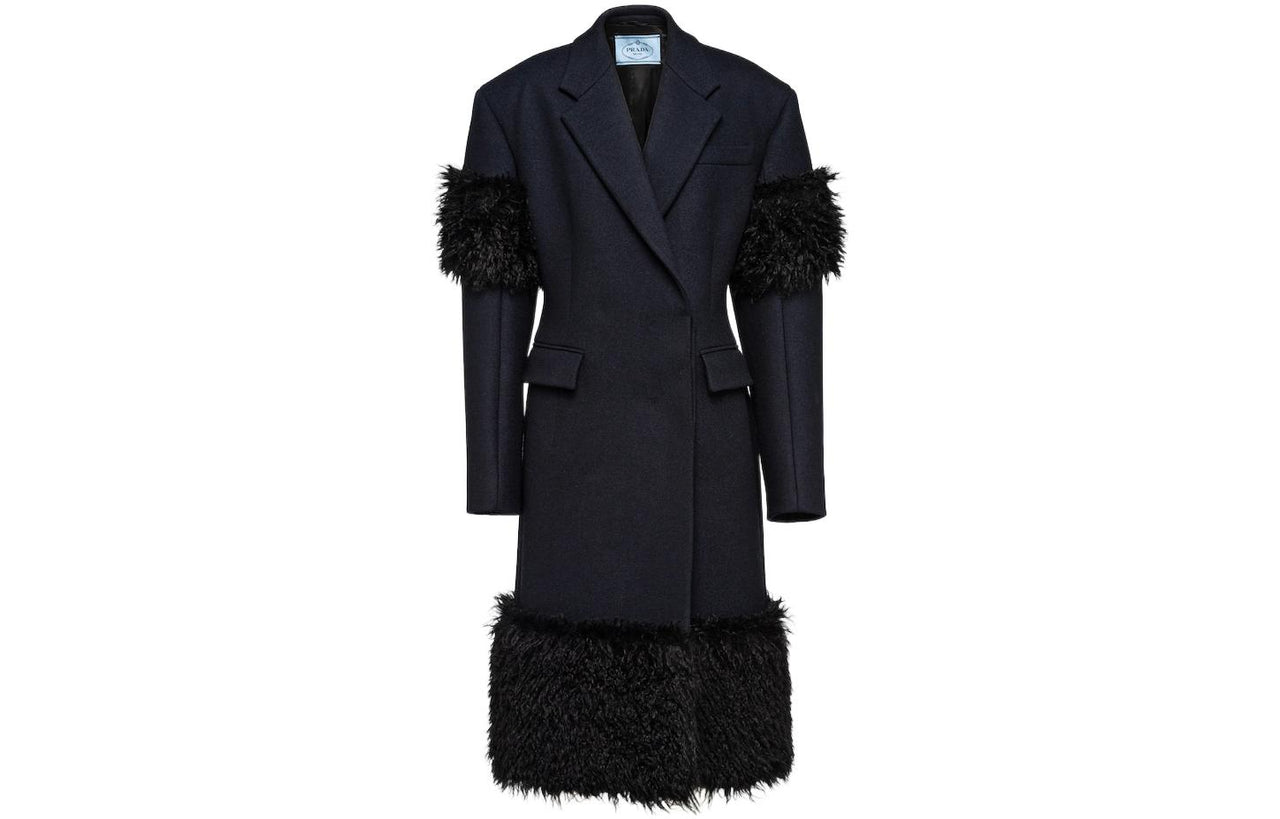 PRADA Coats Women's Dark Blue