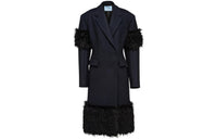 PRADA Coats Women's Dark Blue