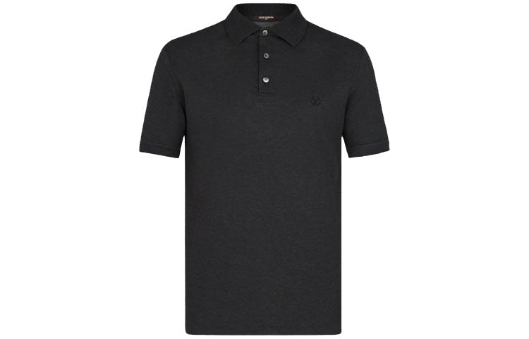 LOUIS VUITTON New Quarterly Products Of LV Polo Shirt Men's Black
