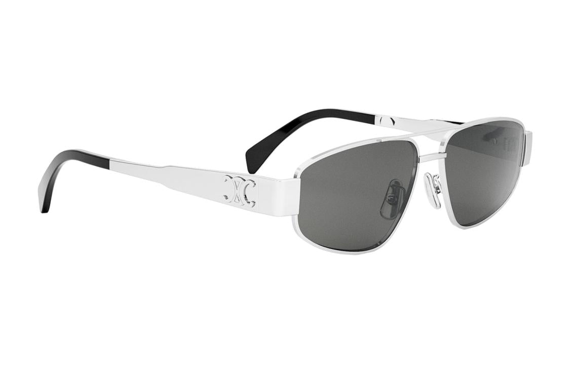 CELINE Aviator Sunglasses Men's Silver