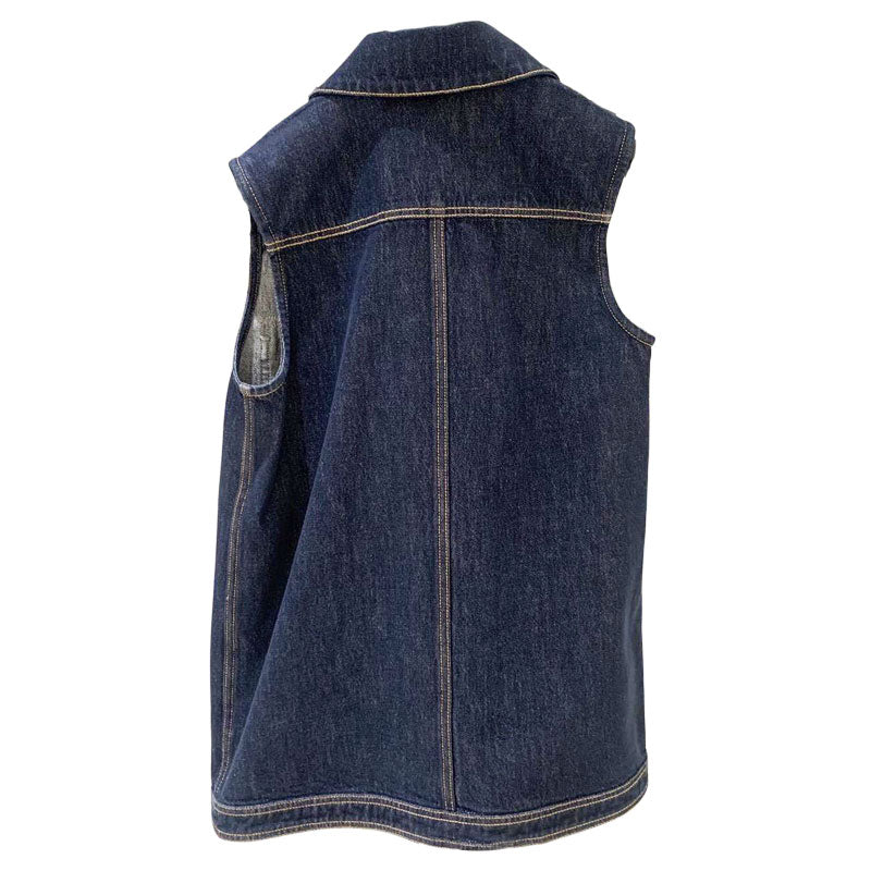 CHANEL Tank Tops Women's Dark Blue