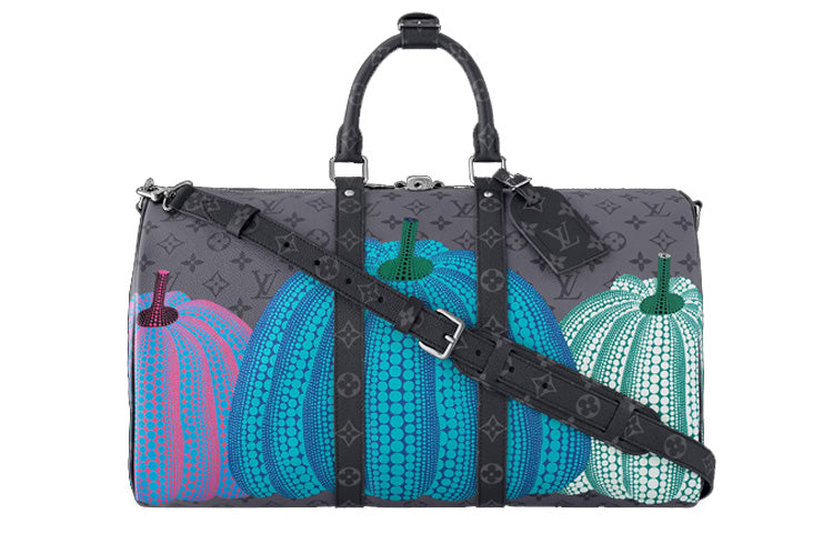 LOUIS VUITTON Lv X Yk Keepall Bag 45 Pumpkin Print