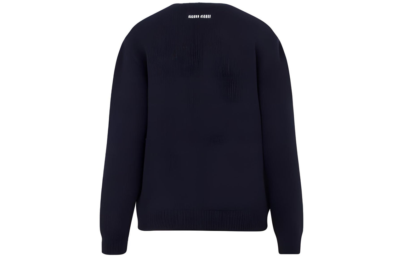 MIU MIU Sweater Unisex Marine Blue