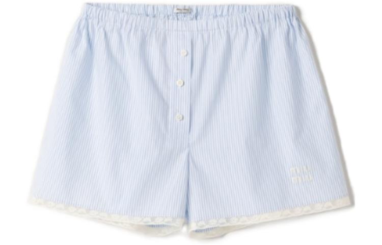 MIU MIU SS23 Casual Shorts Unisex Blue