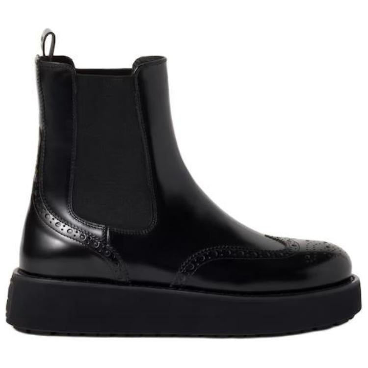 MIU MIU Short Chelsea Boots Women's Black