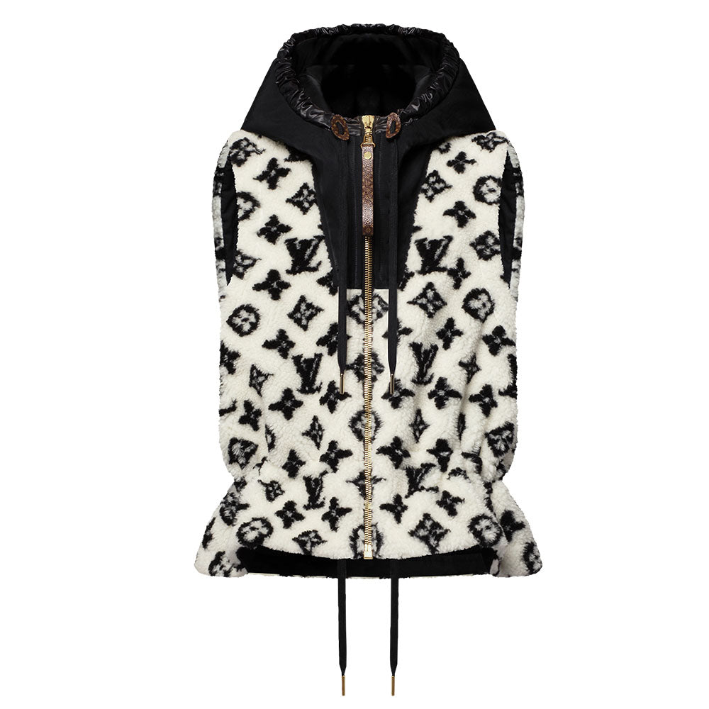 LOUIS VUITTON Monogram Teddy Peplum Gilet