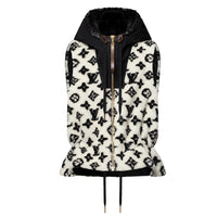 LOUIS VUITTON Monogram Teddy Peplum Gilet