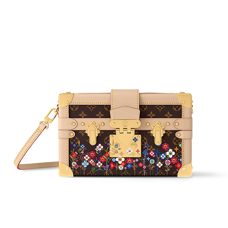 LOUIS VUITTON Takashi Murakami Village Co-Financing PETITE MALLE Canvas Shoulder Bag Crossbody Bag Women's Brown