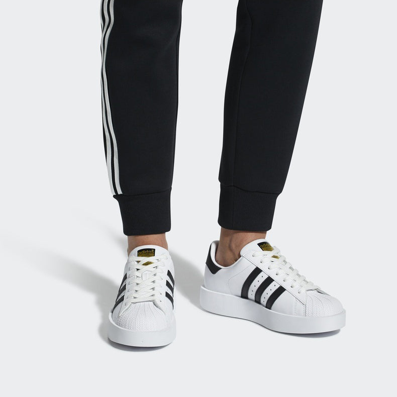 WMNS adidas Superstar Bold Platform White Black BA7666 SneakerSouqq