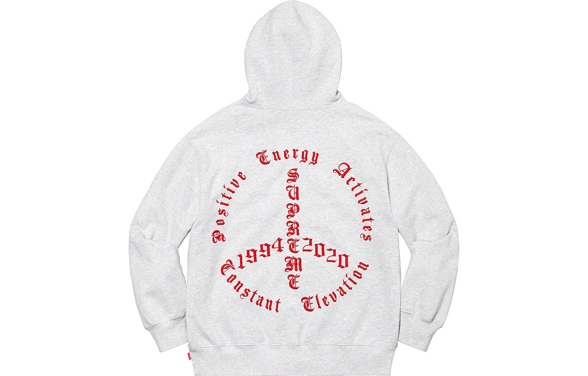 Supreme Peace Hoodie 'White Red' SUP-FW20-090