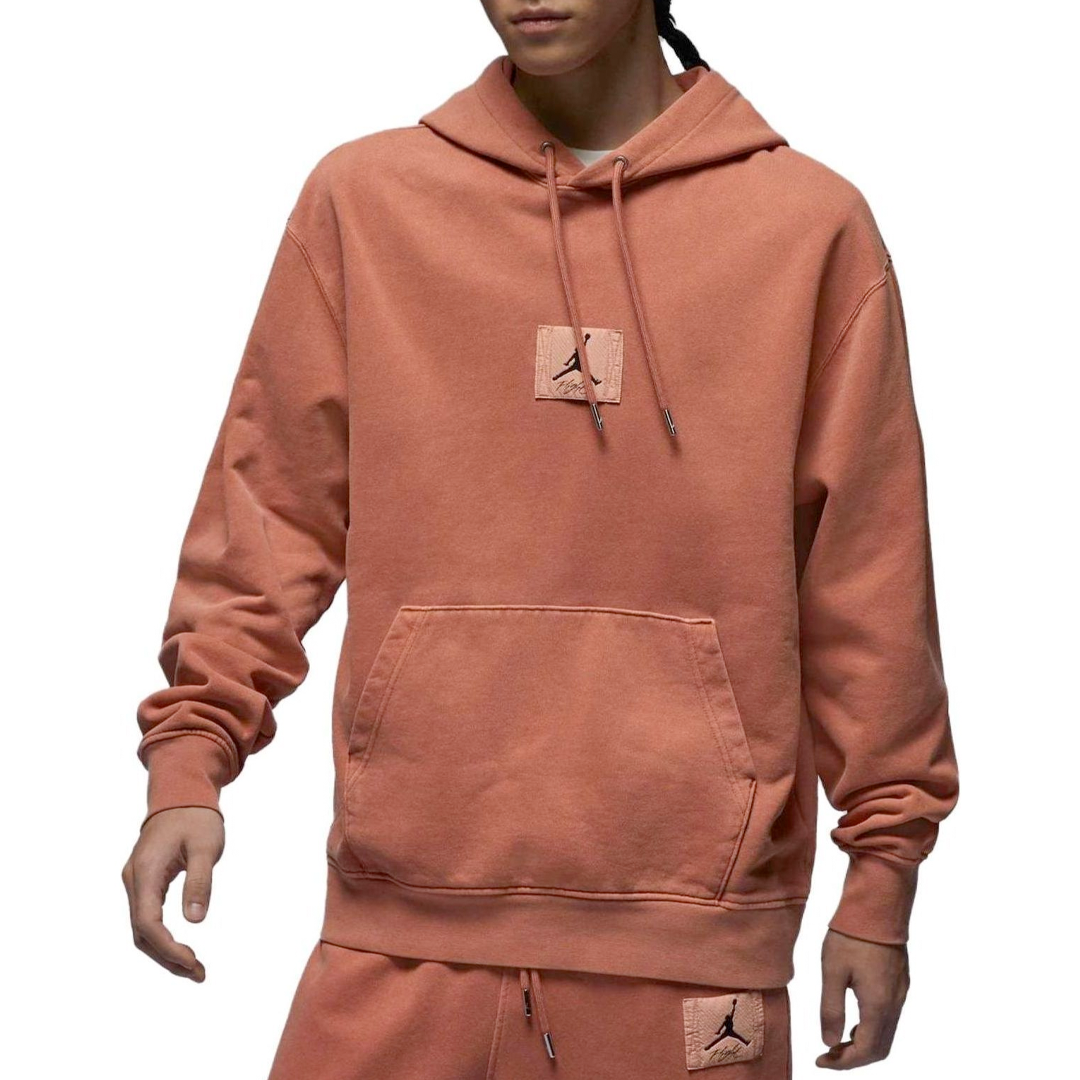 Air Jordan Flight Fleece Pullover Hoodie 'Orange Red' FB7291-810