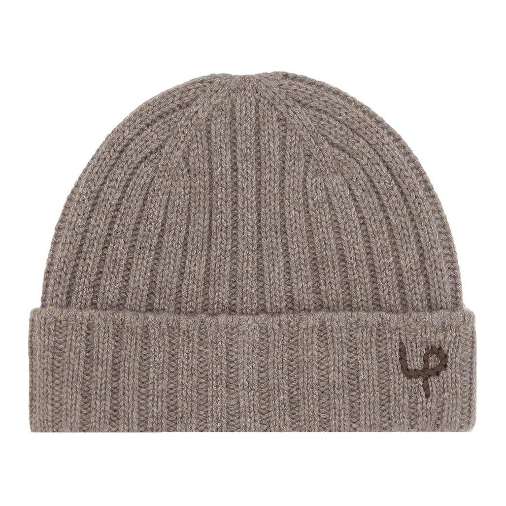 Loro Piana Logo Embroidered Ribbed-Knit Beanie