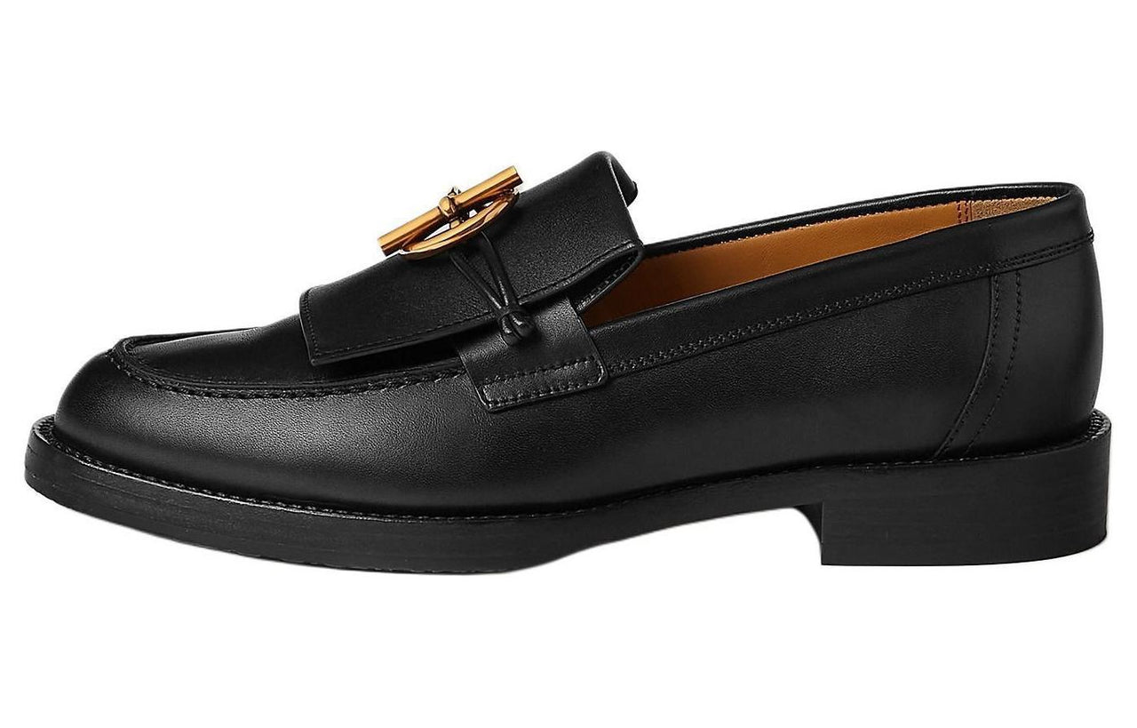HERMES Impact Loafers Women's Black