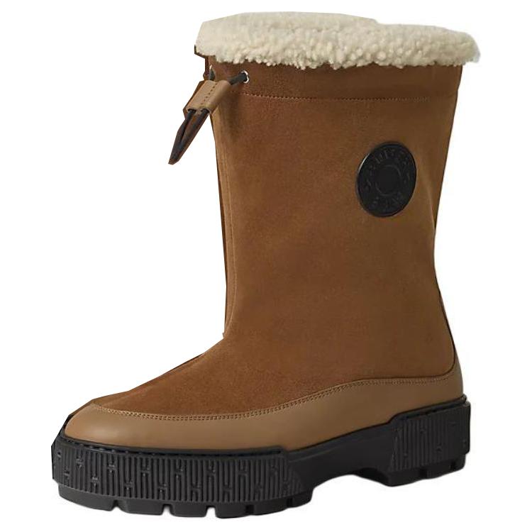 HERMES Journey Ankle-Length Snow Boots Women's Brown