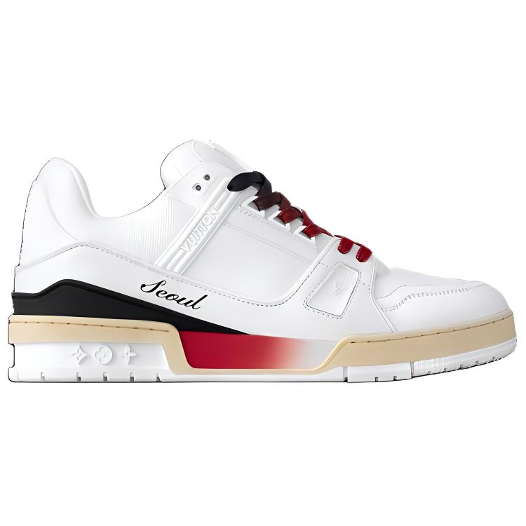 LOUIS VUITTON Trainer Skateboard Shoes Unisex Mismatched Color