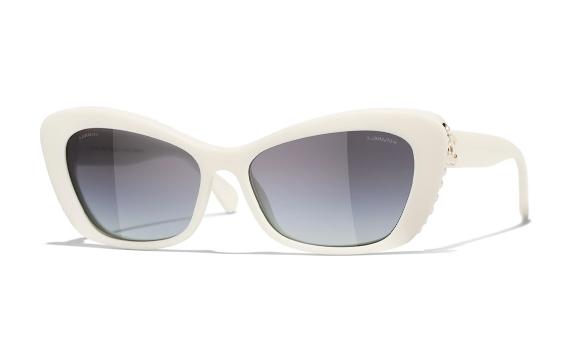 CHANEL Plate Frame Butterfly Sunglasses Unisex