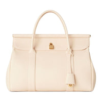 Loro Piana Cow Leather Handbag Women's Cream Honey & Sun Gold