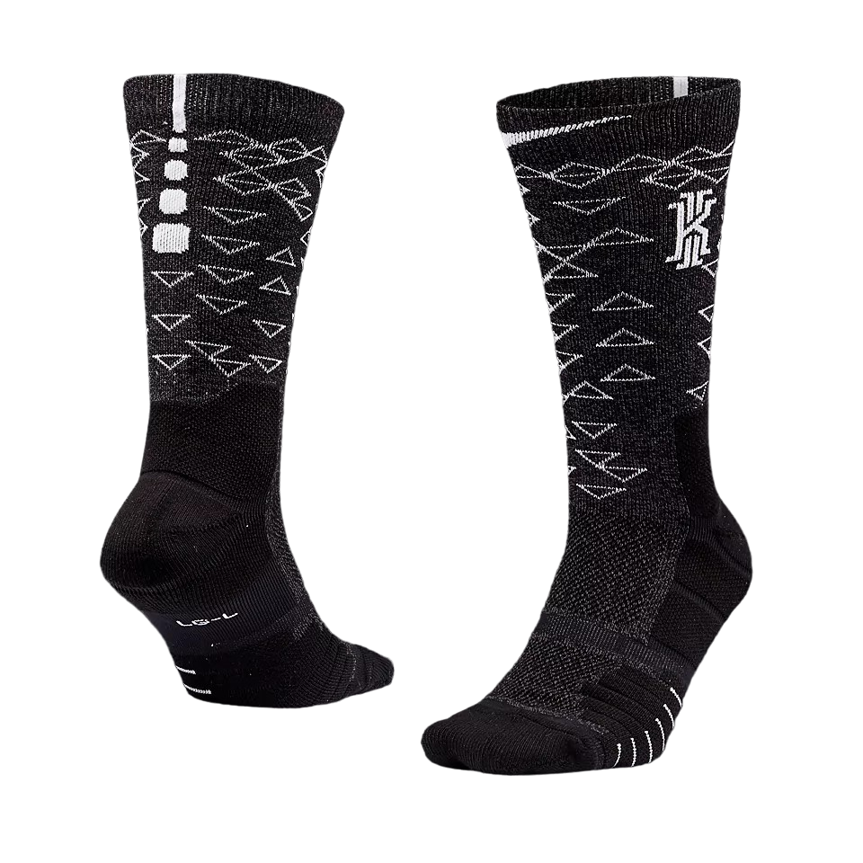 Nike Kyrie Elite Quick Crew Socks 'Black White' SX6284-905