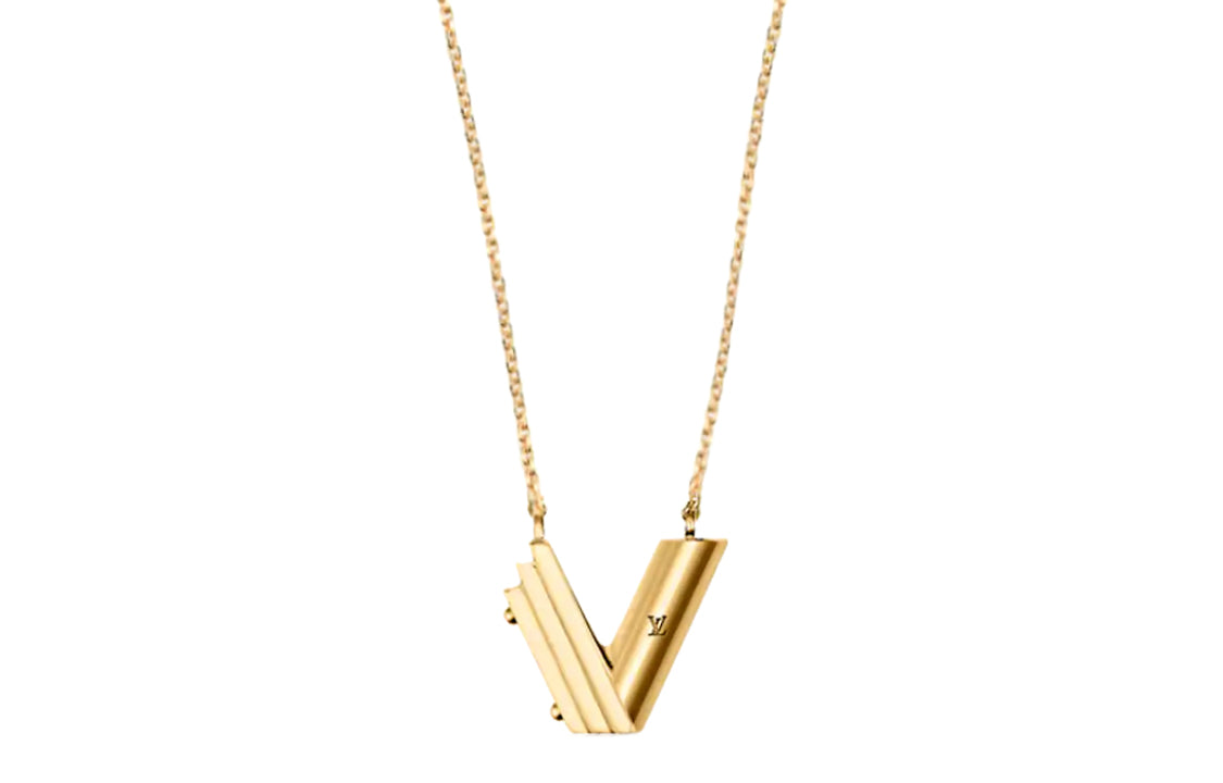 LOUIS VUITTON Lv & Me Necklace Letter V