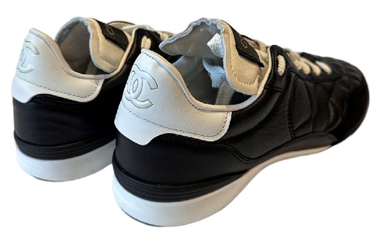 CHANEL Slip Resistant Low Top Casual Shoes Men's Black
