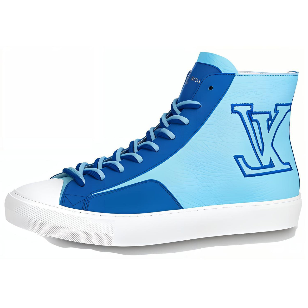 LOUIS VUITTON Tattoo Ankle Sneakers 'Blue'