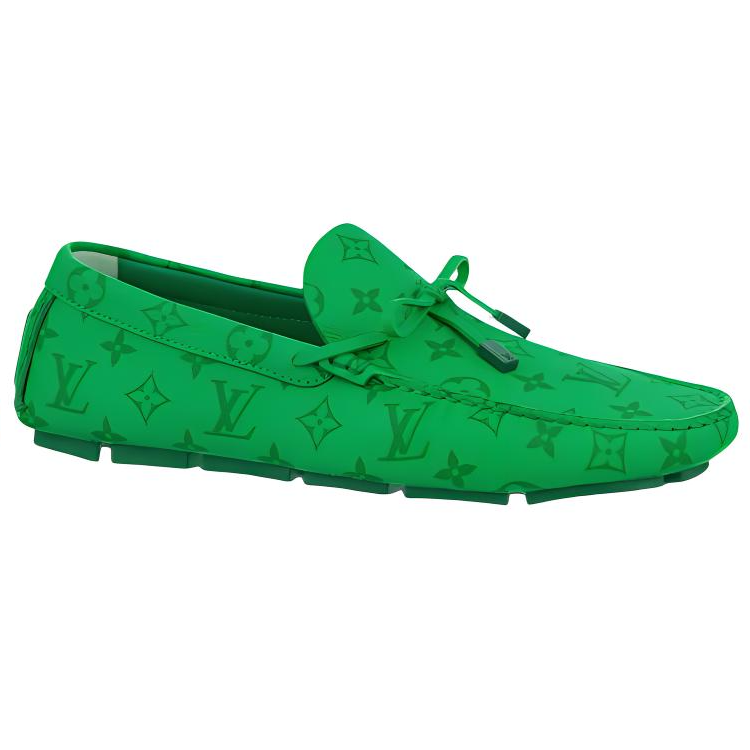 LOUIS VUITTON Driver Casual Shoes Men's Green