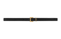 SAINT LAURENT Logo Plaque Belt