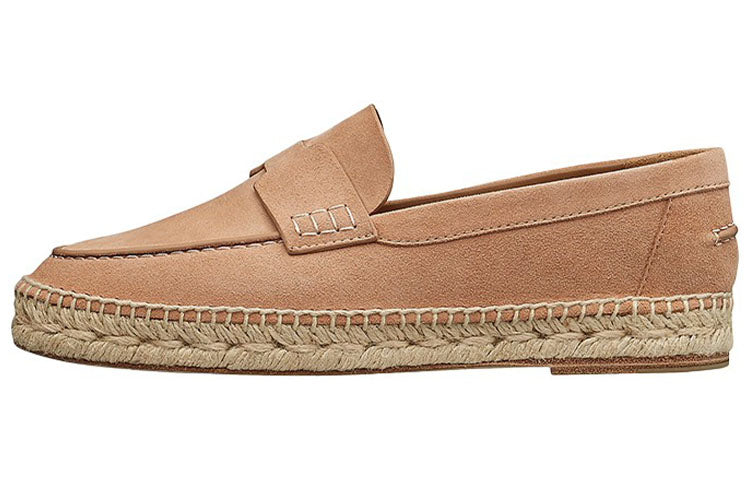 HERMES Trip Casual Single Shoes Women's Brown