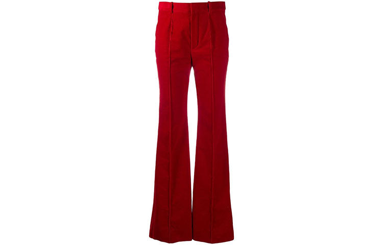 SAINT LAURENT Casual Pants Women's Red