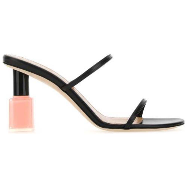 LOEWE Slide Slippers Women's Black Pink