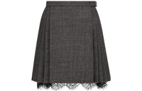 DIOR Lace Detailed Pleated Mini Skirt
