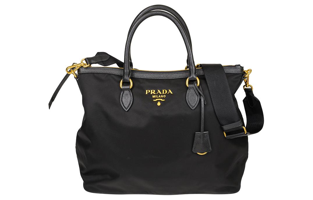 PRADA Nylon Shoulder Bag, Crossbody Bag, Handbag Women's Black