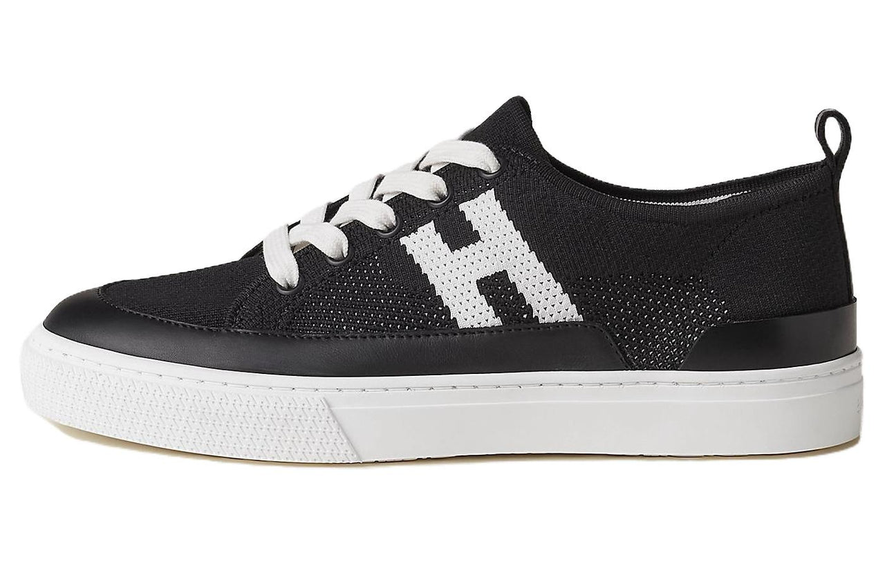HERMES Deep Low-Top Skateboard Shoes Women's Black
