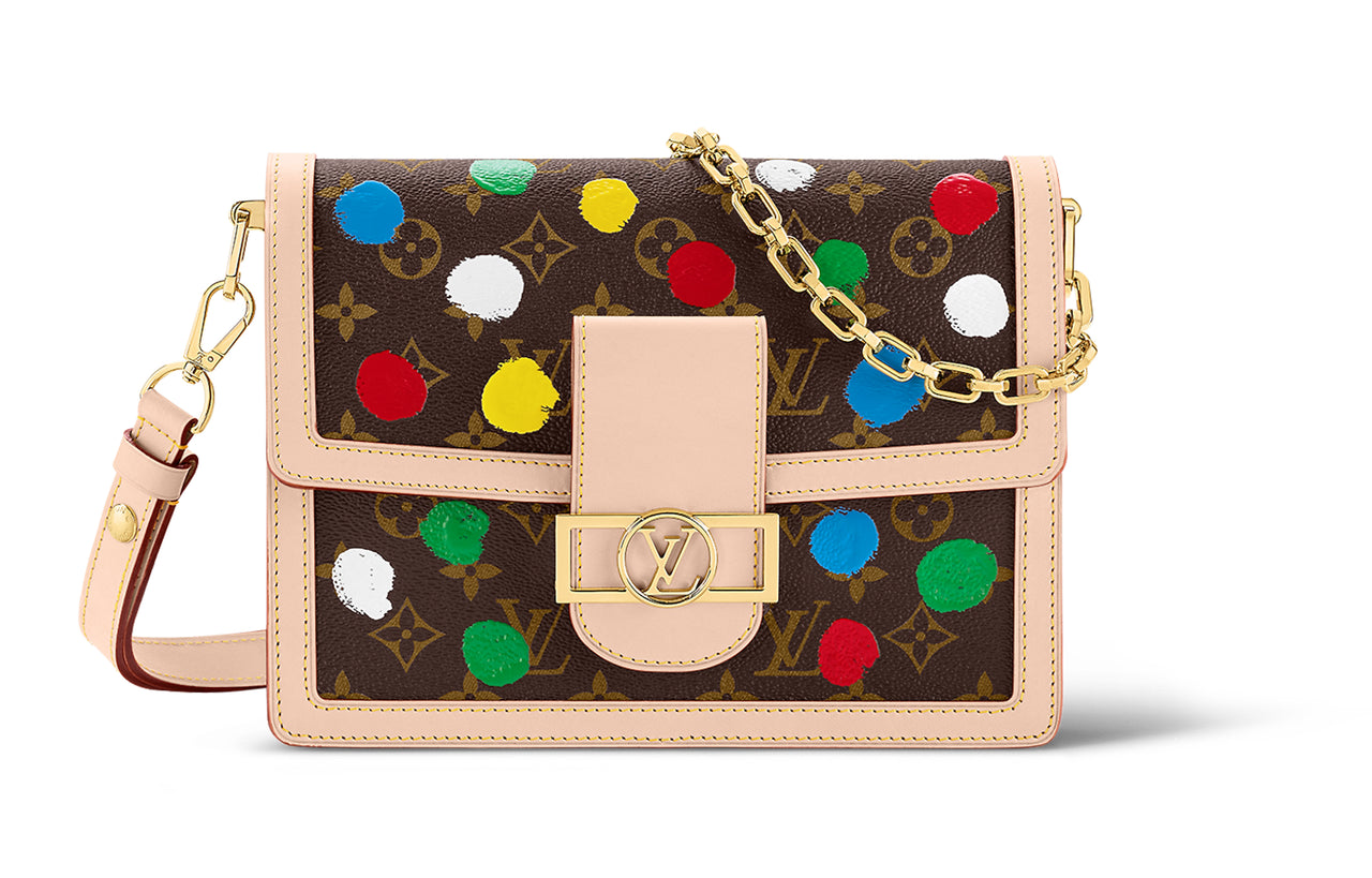 LOUIS VUITTON X Yayoi Kusama Dauphine Mm Monogram Multicolor