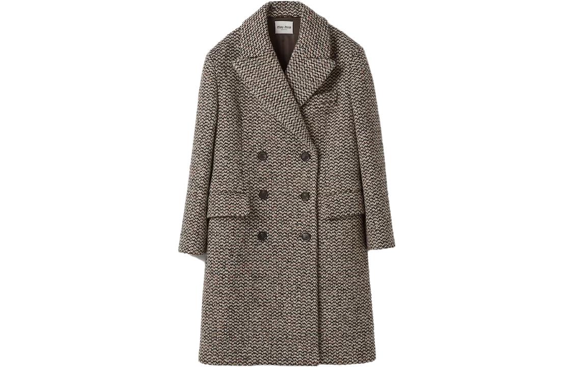 MIU MIU Coats Women's Cocoa Brown