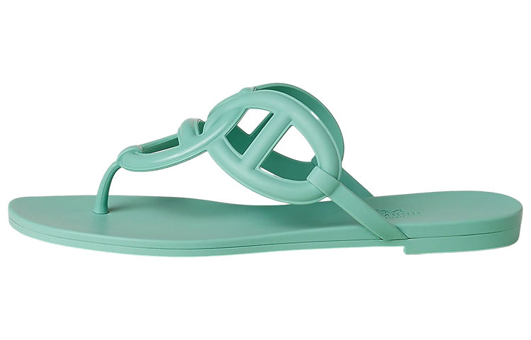 HERMES Egerie Odor Resistant Flip Flops Women's Green