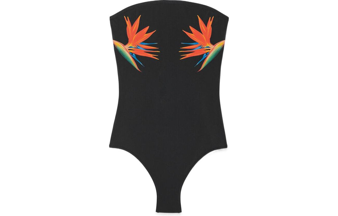 SAINT LAURENT SS22 One piece Swimsuit Women's Black
