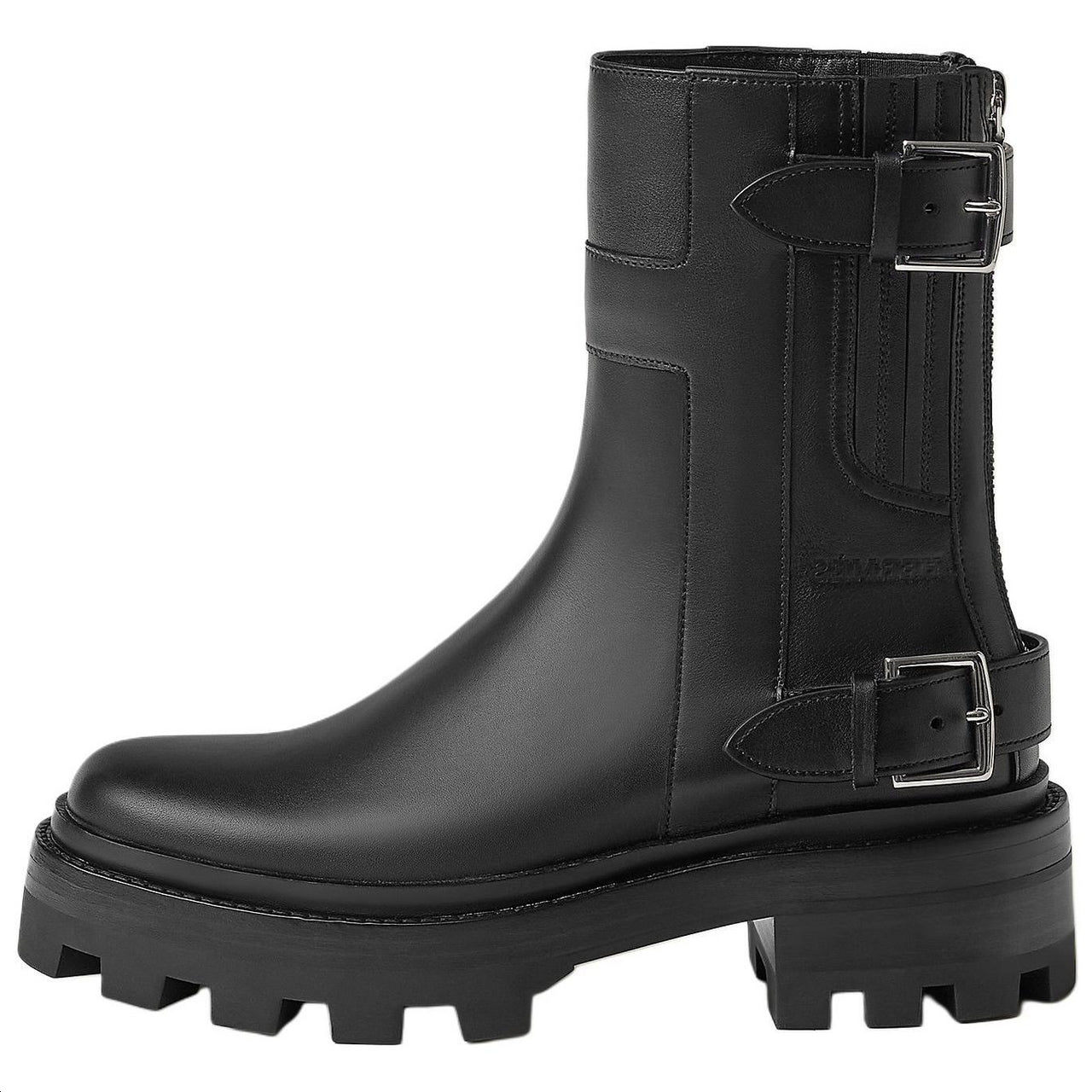 HERMES Jaimy Ankle Boots 5cm Women's Black