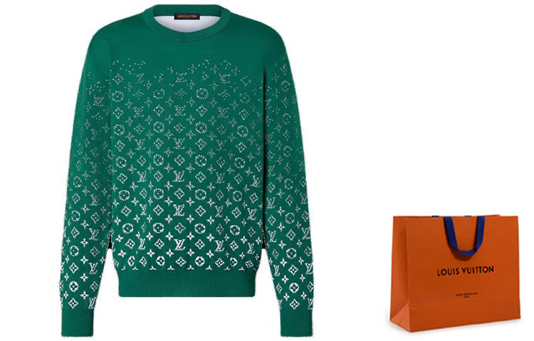 LOUIS VUITTON Monogram Gradient Cotton Crewneck