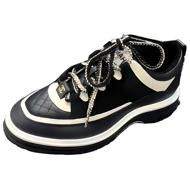 CHANEL Low-Top Casual Shoes Men's Black