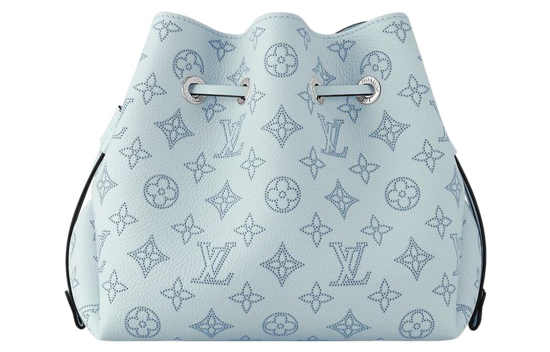 LOUIS VUITTON Bella Cow Leather Moonlight Goddess Bucket Bag, Shoulder Bag, Crossbody Bag Regular Women's Blue
