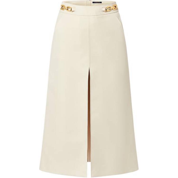 LOUIS VUITTON Chain Detail A-Line Skirt