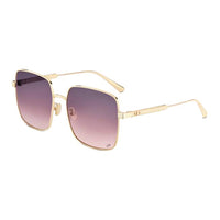 DIOR Metal Square Sunglasses Women's Gold